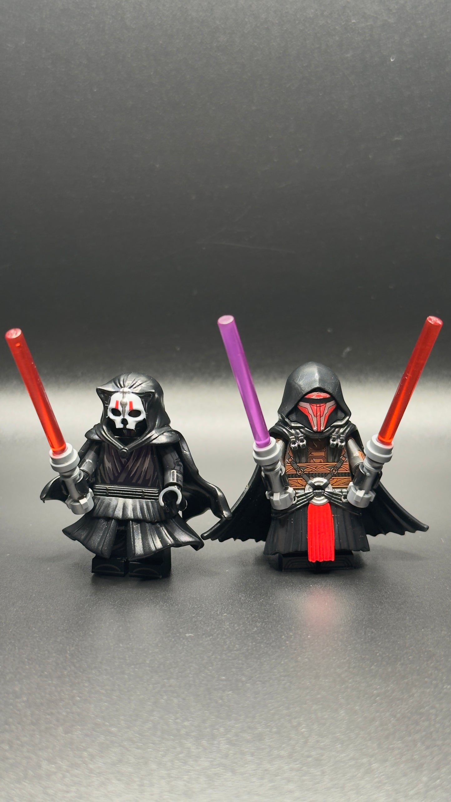 Darth Revan & Darth Nihilus Custom Star Wars Minifigures, Sith Lord Brick Toys!