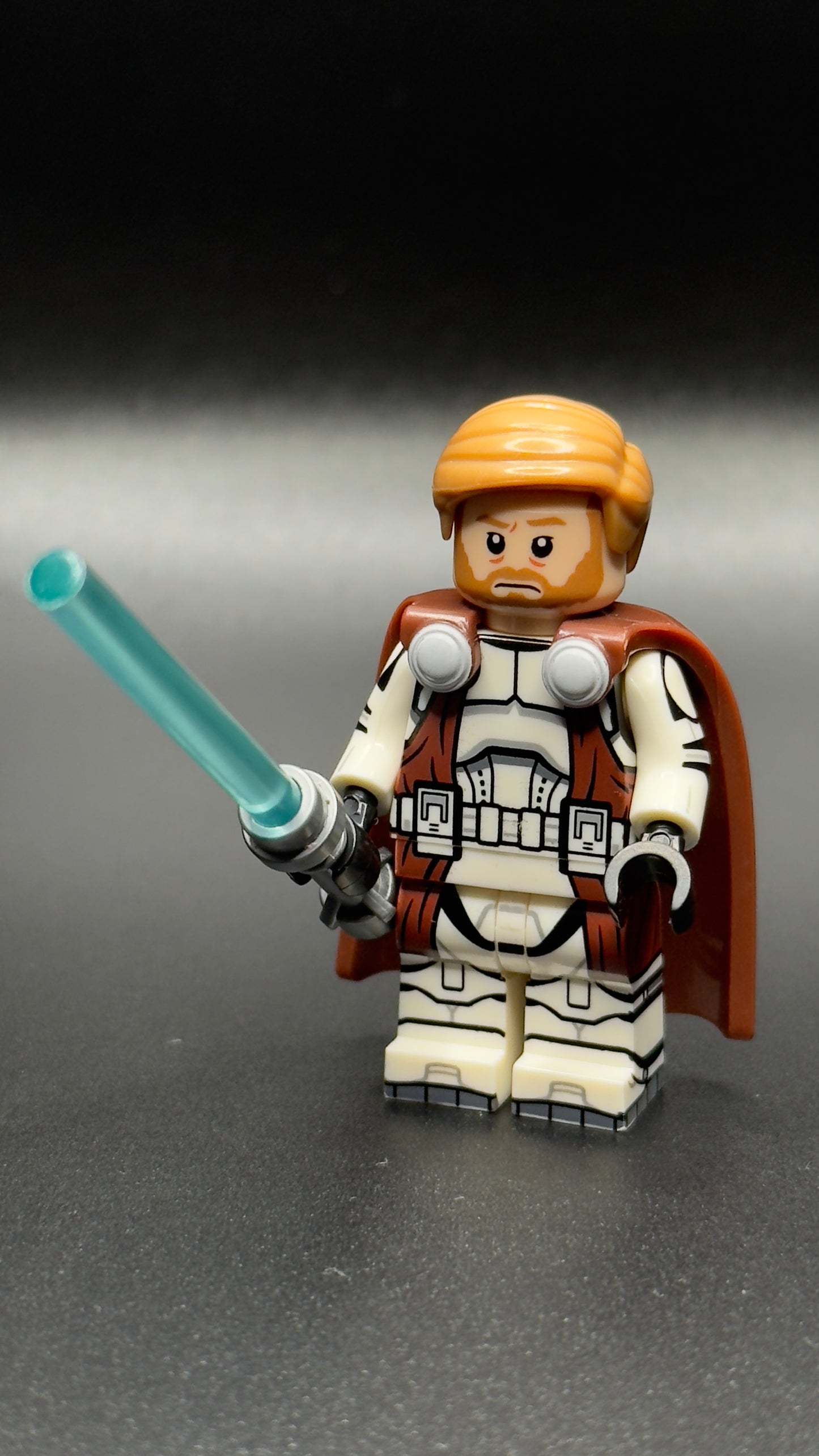 Obi-wan Kenobi Custom Star Wars Minifigure, Jedi Master Brick Toy!