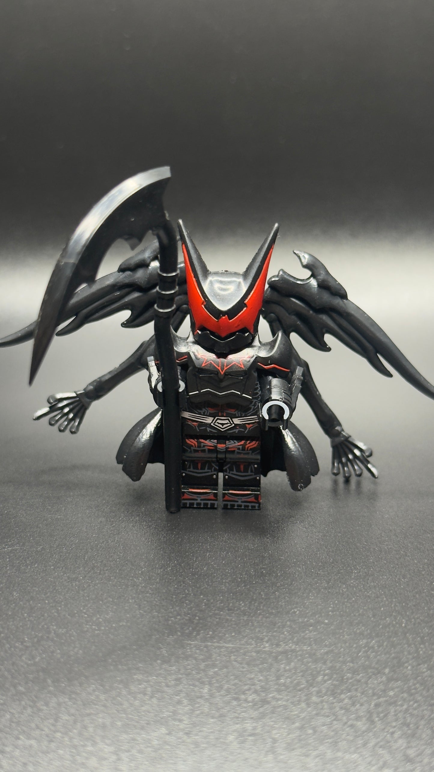 Custom Batman with Scythe Minifigure – DC Dark Multiverse Brick Figure