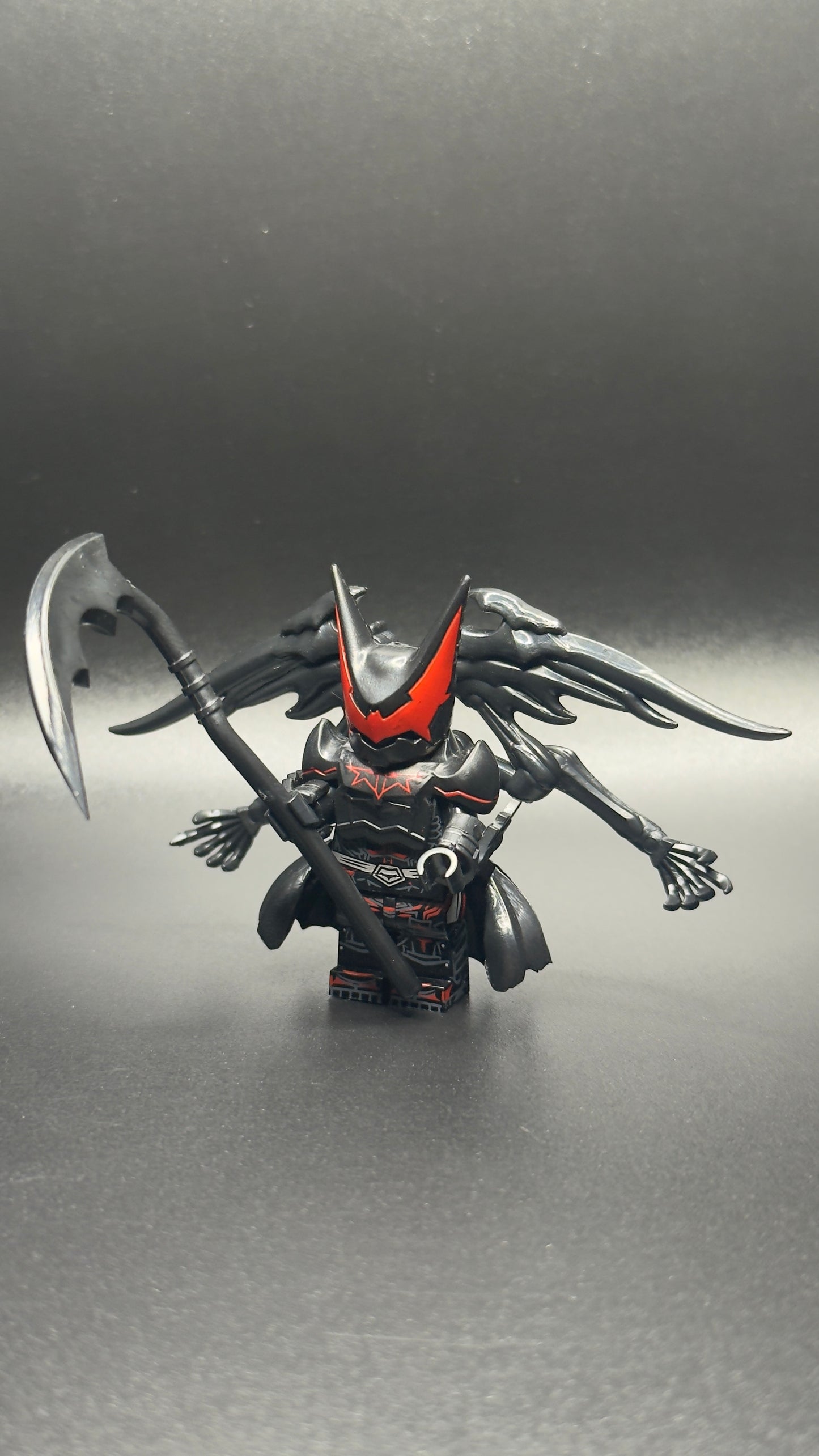 Custom Batman with Scythe Minifigure – DC Dark Multiverse Brick Figure