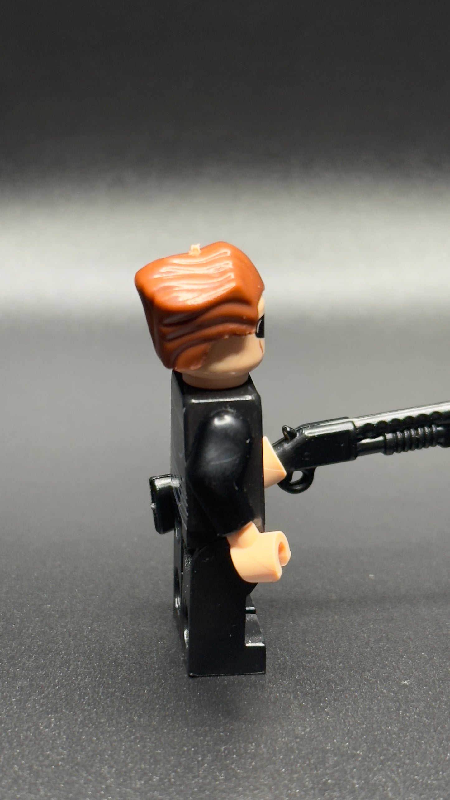 Custom Terminator Minifigure – T-800 Black Leather Jacket & Sunglasses Sci-Fi