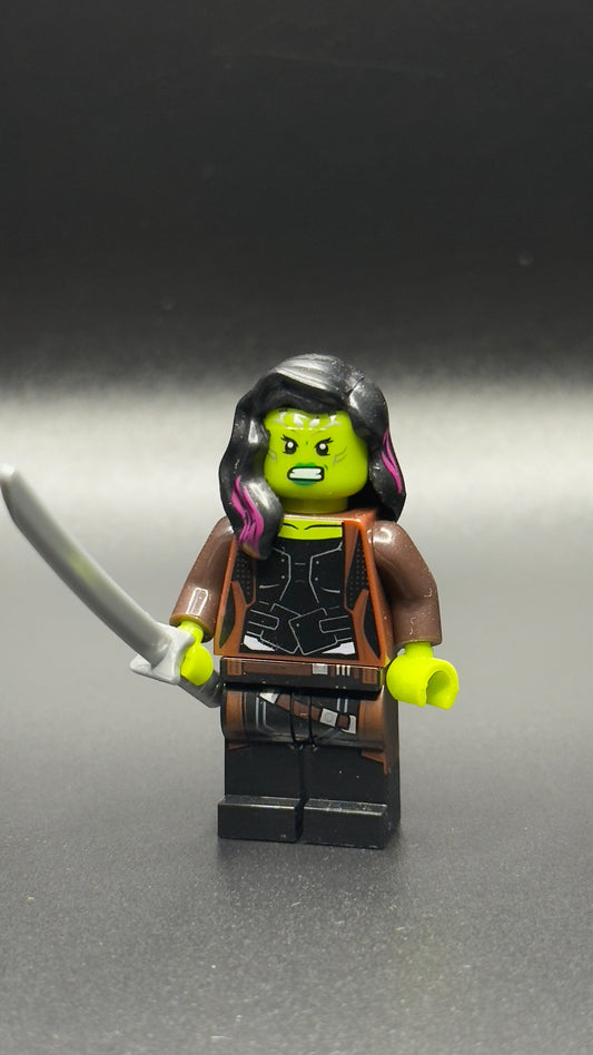 Gamora Custom Marvel Minifigure, Comic Book Superhero Brick Toy!