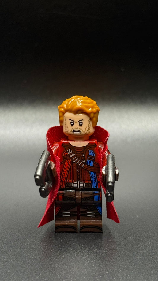 Star Lord Custom Marvel Minifigure, Comic Book Superhero Brick Toy!