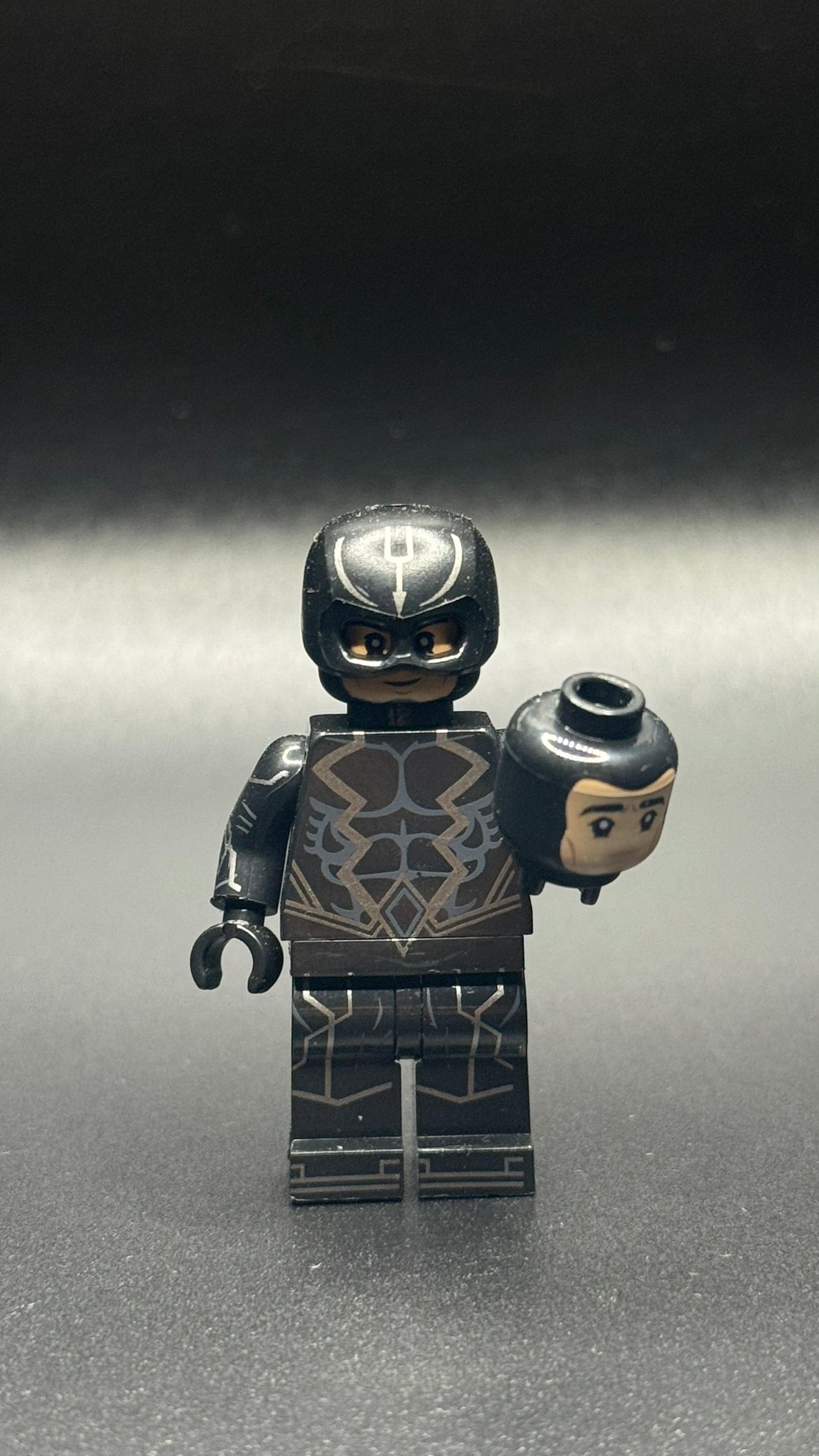 Black Bolt Custom Marvel Minifigure, Comic Book Superhero Brick Toy!