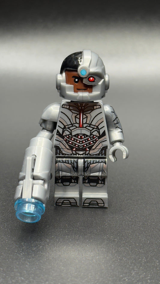 Custom Cyborg Minifigure – DC Justice League Superhero Brick Figure
