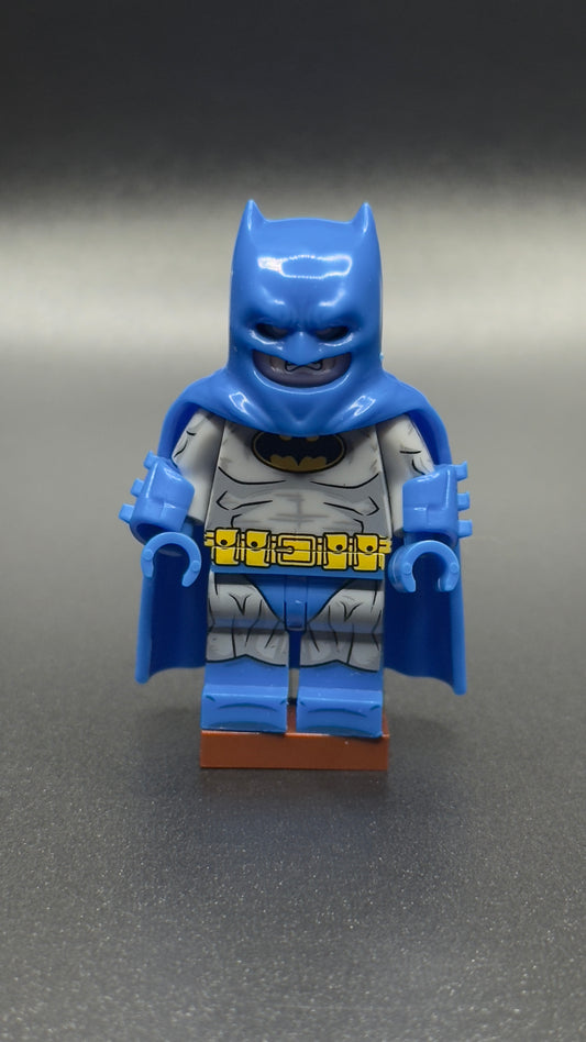 Custom Blue Suit Batman Minifigure – Classic DC Superhero Brick Figure