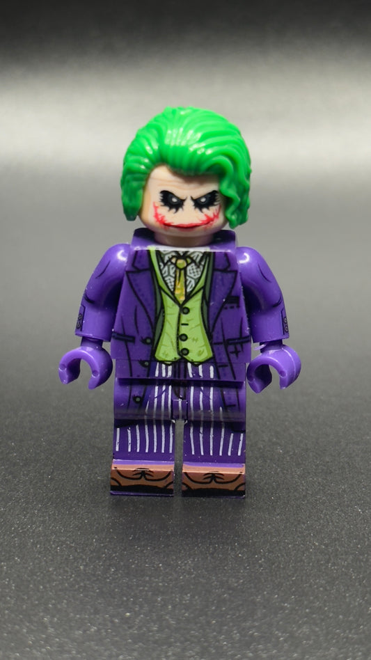 Custom Joker Minifigure – DC Villain Brick Figure - The Dark Knight Heath Ledger