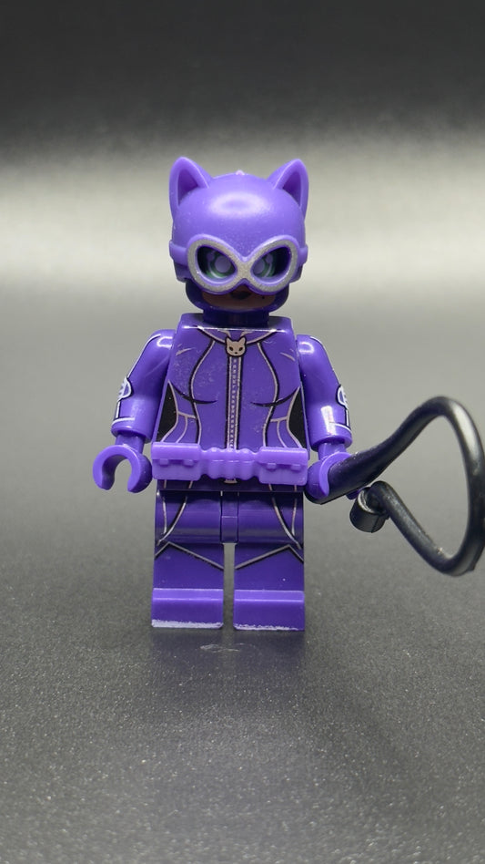 Custom Catwoman Minifigure – DC Villain Brick Figure from The LEGO Batman Movie