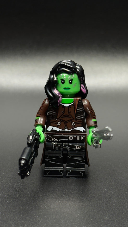 Custom Gamora Minifigure – Marvel Guardians of the Galaxy Mini Action Figure