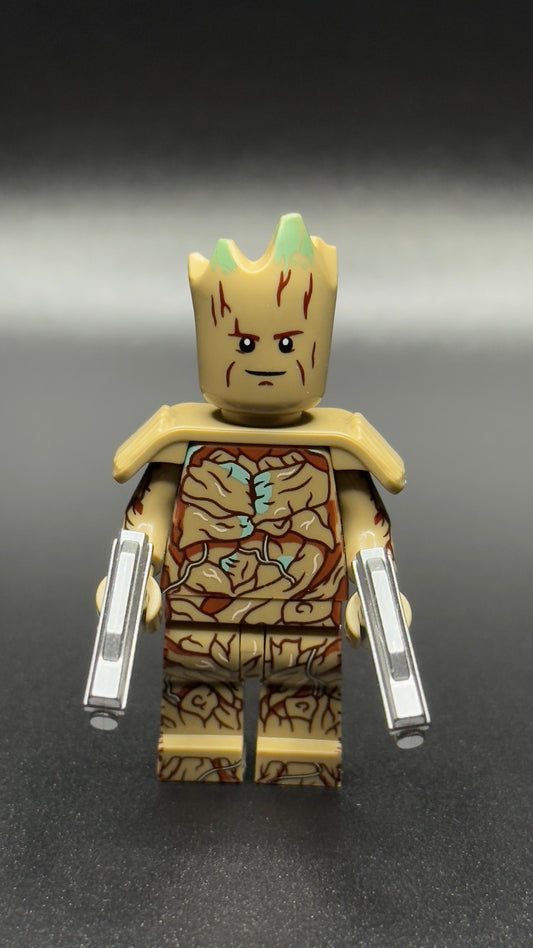 Custom Groot Minifigure – Marvel Guardians of the Galaxy Mini Action Figure