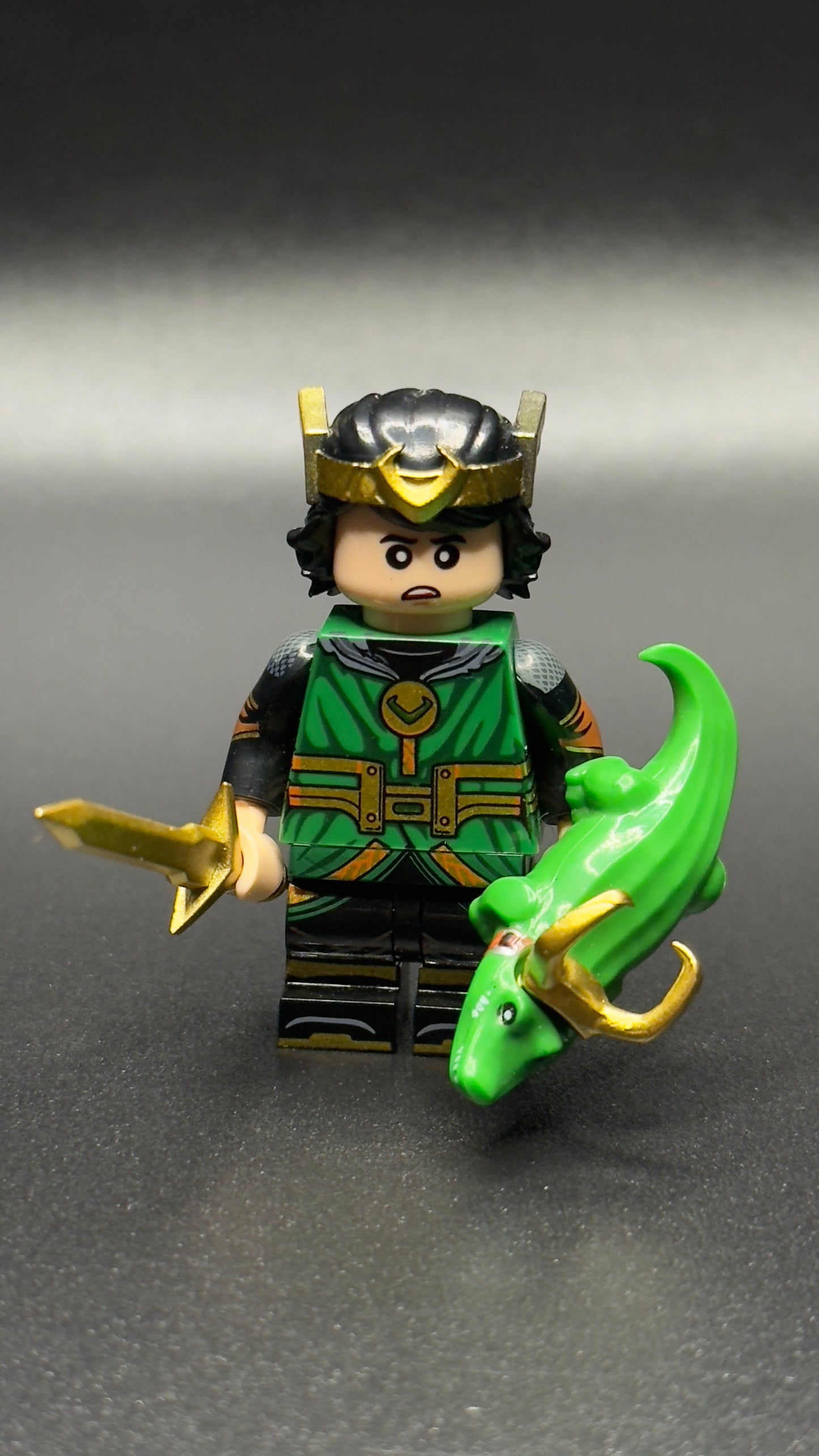 Custom Kid Loki Minifigure – Marvel TVA Loki Variant Mini Action Figure
