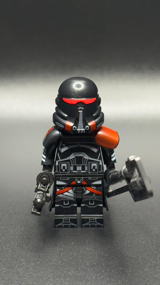 Custom Imperial Purge Captain Minifigure – Star Wars Dark Trooper Commander
