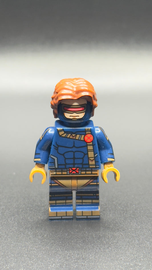 Custom Cyclops Blue Suit Minifigure – Marvel X-Men Scott Summers