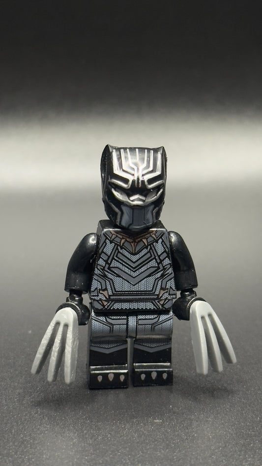 Custom Black Panther Minifigure – Marvel Endgame T’Challa Mini Action Figure