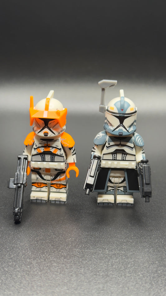 Custom Commander Cody & Commander Wolffe Star Wars Clone Troopers